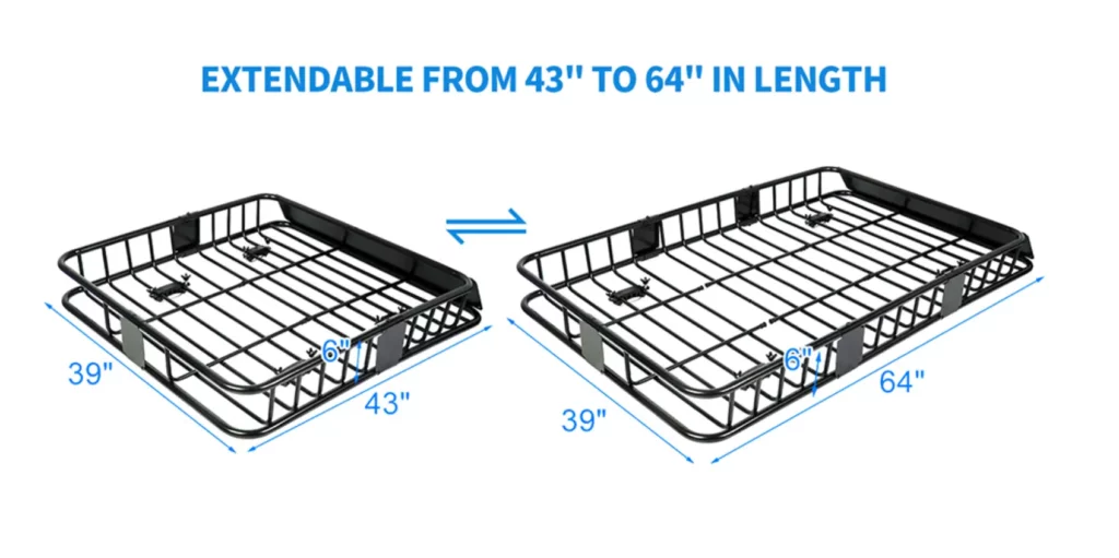 ECOTRIC Cargo Basket dimensions which are suitable for Forester